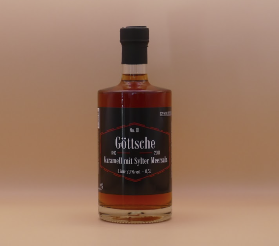 Göttsche Karamell Likör mit Sylter Meersalz 20% Vol. 500 ml Flasche