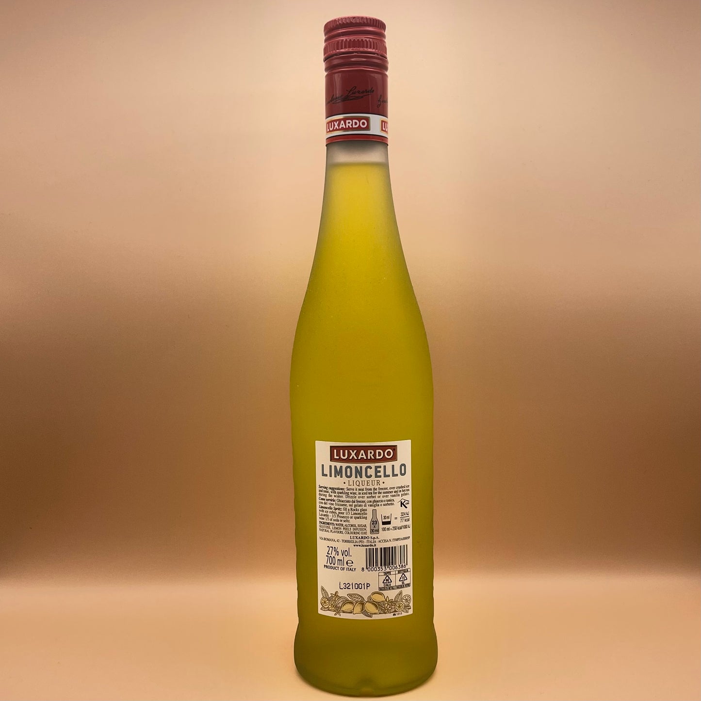 Luxardo Limoncello Zitronenlikör 27% Vol. 700 ml Flasche