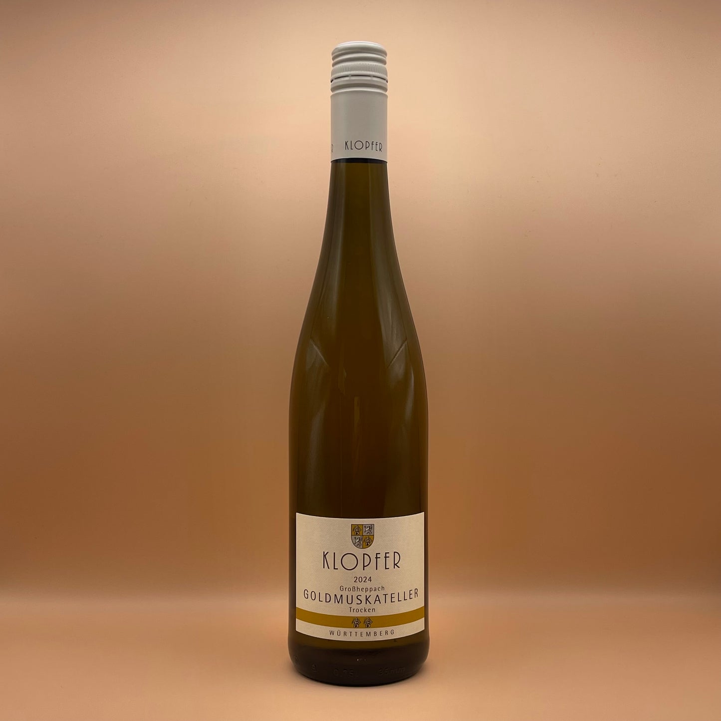 KLOPFER Großheppach Goldmuskateller 2024 - 750 ml Flasche