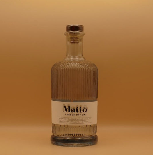 Mattō Gin mit exklusiven Bergsamen, Beeren und Kräutern 700 ml Flasche